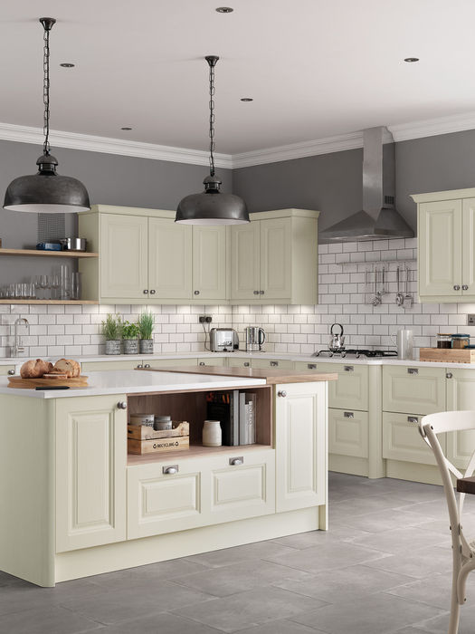 Jefferson kitchen in Ivory by Potters Interiors in Gravesend.