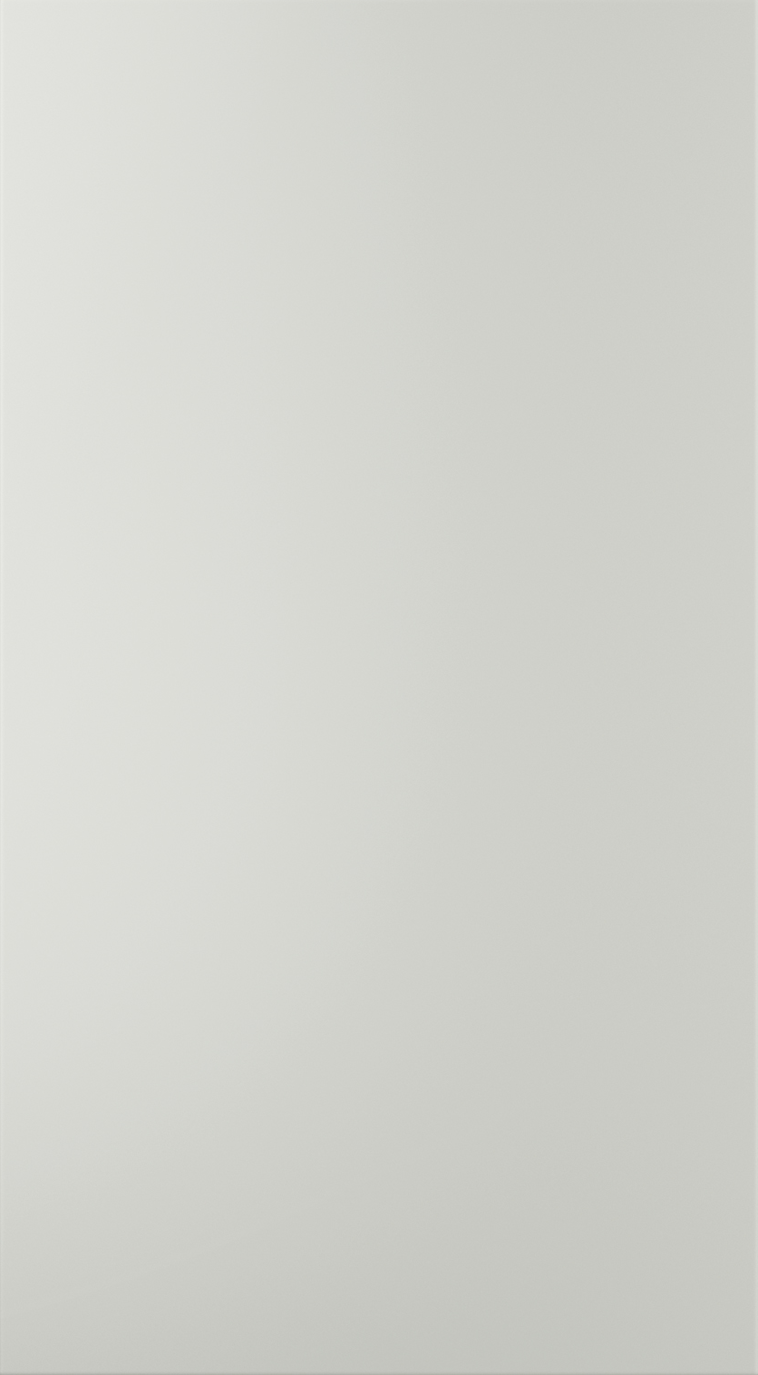 Zola Matte kitchen door in Light Grey, available from Potters Interiors in Gravesend.