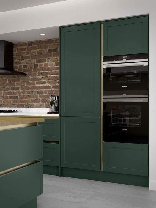Clifden kitchen in Heritage Green by Potters Interiors in Gravesend.