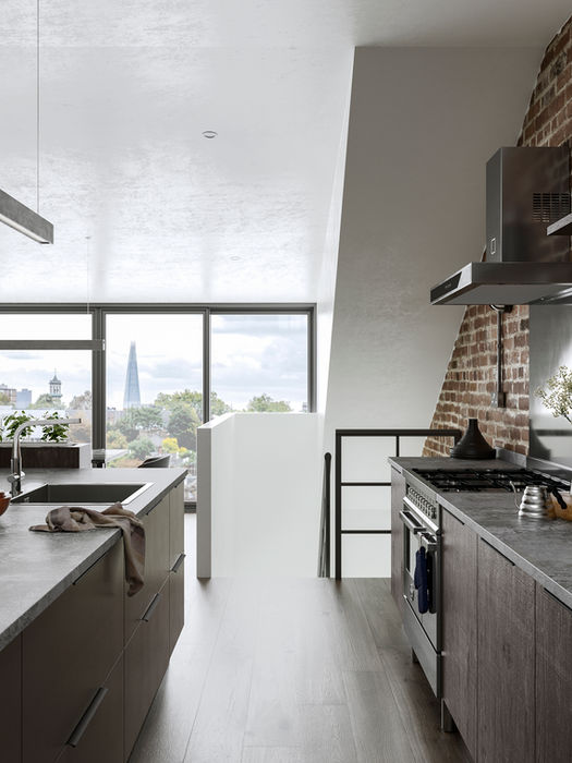 Rezana kitchen in Carbon and Iron by Potters Interiors in Gravesend.