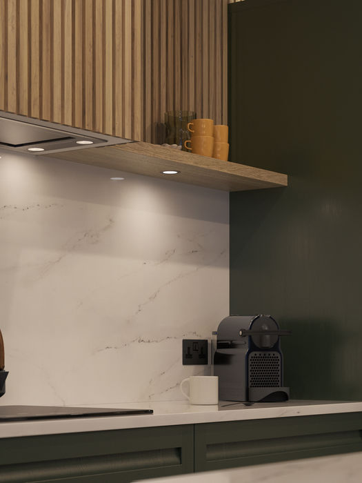 Harborne kitchen in Heritage Green by Potters Interiors in Gravesend.