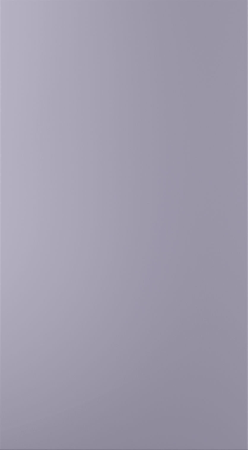 Zola Matte kitchen door in Lavender Grey, available from Potters Interiors in Gravesend.