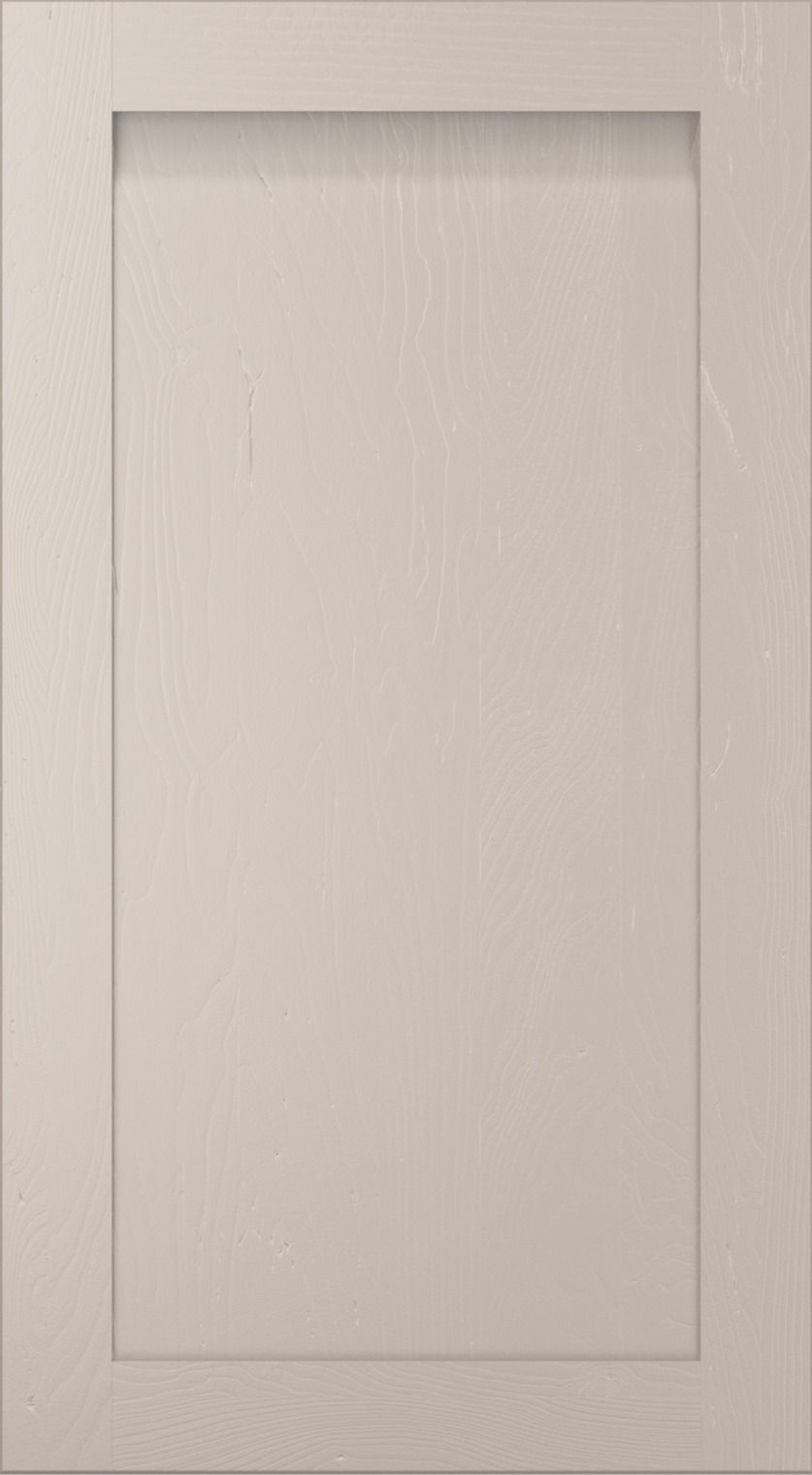 Harborne kitchen door in Cashmere, available from Potters Interiors in Gravesend.
