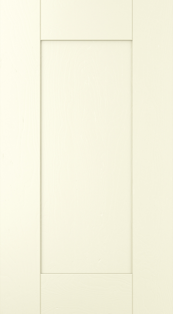 Madison kitchen door in Ivory, available from Potters Interiors in Gravesend.