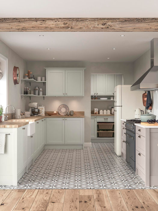 Dawson kitchen in Porcelain and Cashmere by Potters Interiors in Gravesend.