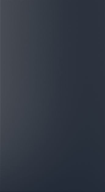 Zola Matte kitchen door in Slate Blue, available from Potters Interiors in Gravesend.