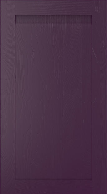 Harborne kitchen door in Deep Heather, available from Potters Interiors in Gravesend.