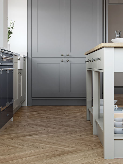 Georgia kitchen in Light Grey and Dust Grey by Potters Interiors in Gravesend.