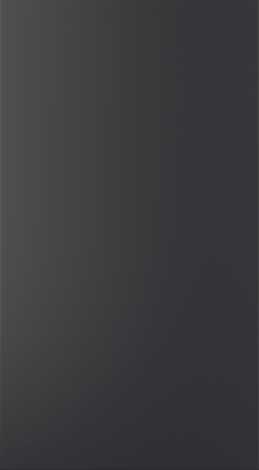 Zola Soft-Matte kitchen door in Graphite, available from Potters Interiors in Gravesend.