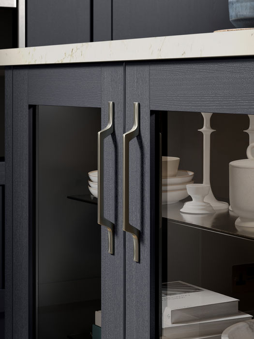 Newcombe kitchen in Indigo by Potters Interiors in Gravesend.