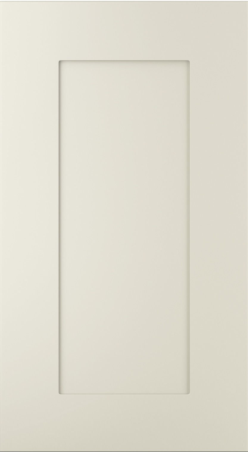 Georgia kitchen door in Stone, available from Potters Interiors in Gravesend.