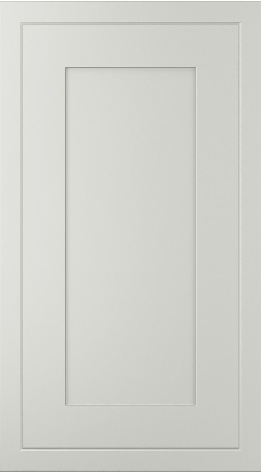 Ellesmere kitchen door in Light Grey, available from Potters Interiors in Gravesend.