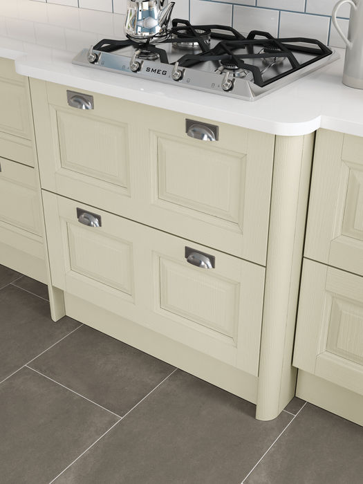 Jefferson kitchen in Ivory by Potters Interiors in Gravesend.