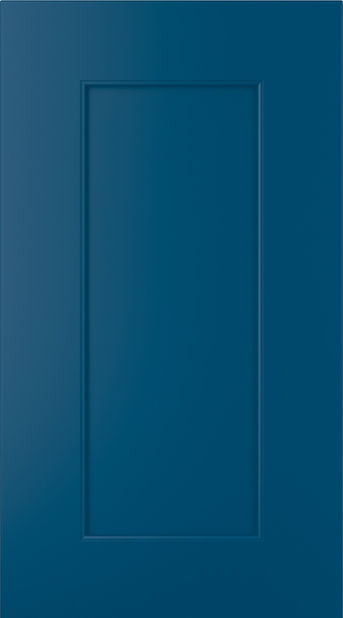 Florence kitchen door in Parisian Blue, available from Potters Interiors in Gravesend.
