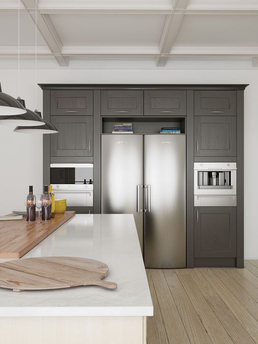 Wakefield kitchen in Ivory and Lava by Potters Interiors in Gravesend.