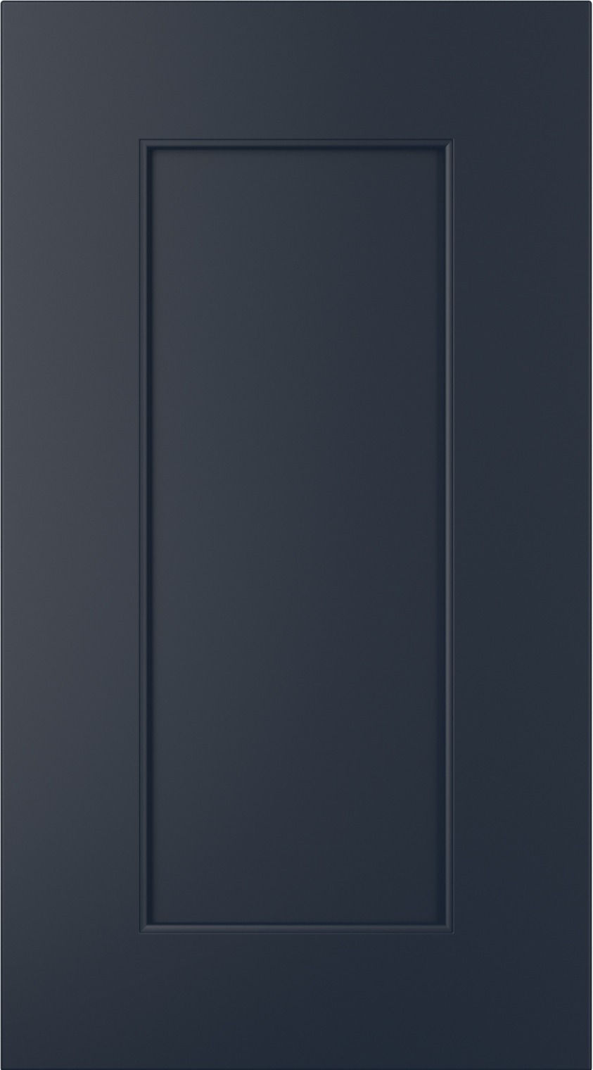 Florence kitchen door in Slate Blue, available from Potters Interiors in Gravesend.