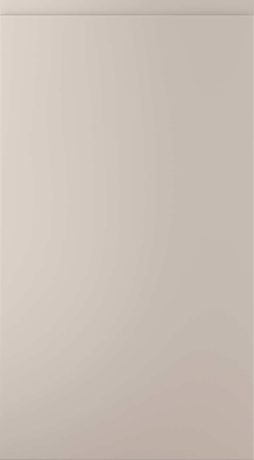 Strada Matte kitchen door in Cashmere, available from Potters Interiors in Gravesend.