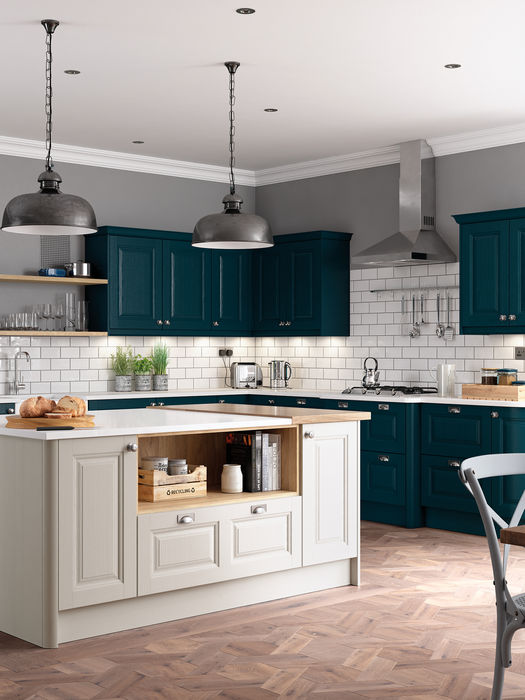 Jefferson kitchen in Shell and Marine by Potters Interiors in Gravesend.