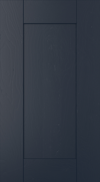 Madison kitchen door in Slate Blue, available from Potters Interiors in Gravesend.