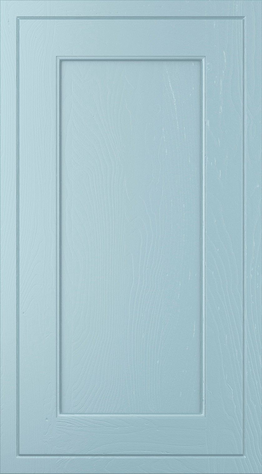 Winslow kitchen door in Pantry Blue, available from Potters Interiors in Gravesend.
