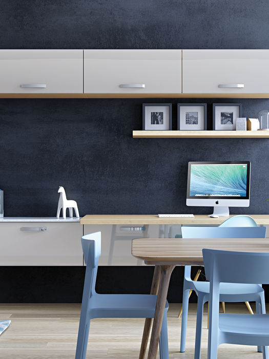 Zola Gloss kitchen in Light Grey by Potters Interiors in Gravesend.