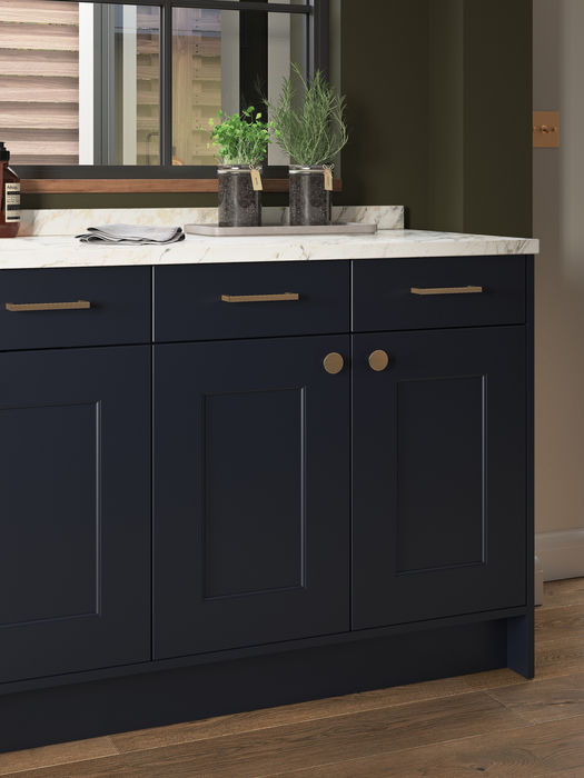 Florence kitchen in Slate Blue by Potters Interiors in Gravesend.