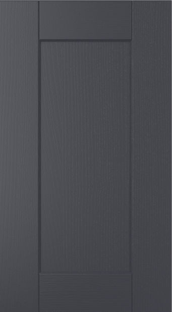 Kensington kitchen door in Indigo, available from Potters Interiors in Gravesend.