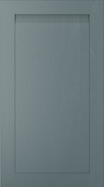 Harborne kitchen door in Viridian, available from Potters Interiors in Gravesend.