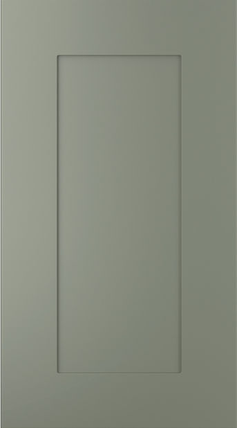 Georgia kitchen door in Cardamom, available from Potters Interiors in Gravesend.