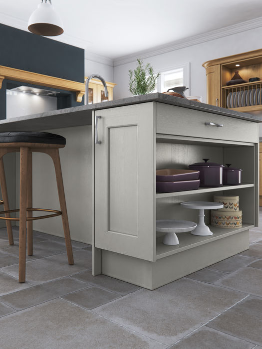 Wakefield kitchen in Light Oak by Potters Interiors in Gravesend.