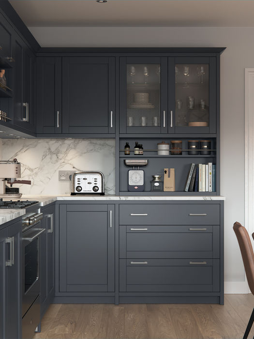 Dawson kitchen in Indigo by Potters Interiors in Gravesend.