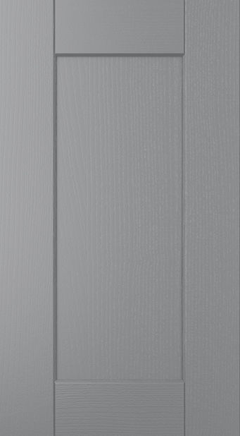 Kensington kitchen door in Dust Grey, available from Potters Interiors in Gravesend.
