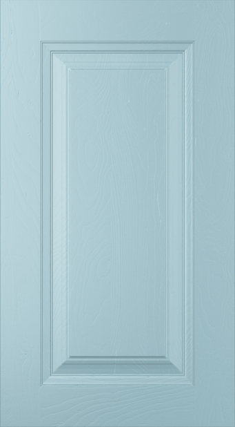 Jefferson kitchen door in Pantry Blue, available from Potters Interiors in Gravesend.