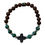 Miniature : Bracelet en Turquoise et bois & Croix en corne Collection "BIG"