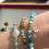 Miniature : Bracelet en Jaspe impérial turquoise & Trèfle en Hématite dorée
