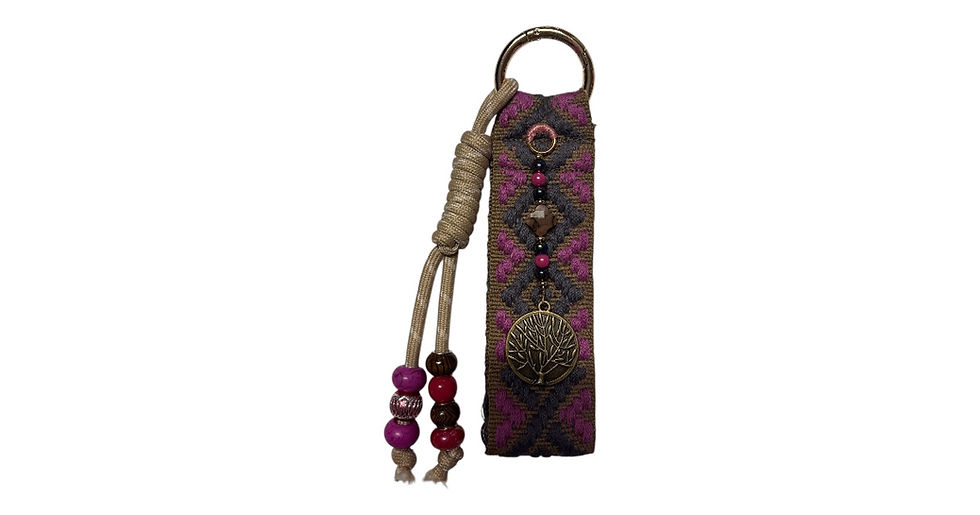 Porte-clés Grigri ou bag charm « arbre de vie»