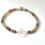 Miniature : Bracelet en Agate du Botswana et Trèfle en Cristal