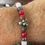 Miniature : Bracelet en Jade rouge, Unakite, Hématite et Serpentine Collection BIG LOUP
