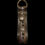 Miniature : Porte-clés Grigri ou bag charm Oeil de St-Lucie aubergine gris/or