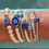 Miniature : Bracelet en Jade blanc & Lapis Apollon soleil