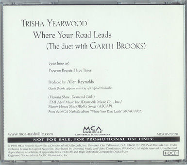 Where Your Road Leads CD (1998, USA)