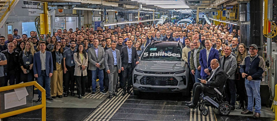 General Motors celebra el hito histórico de 5 millones de vehículos producidos en Gravataí