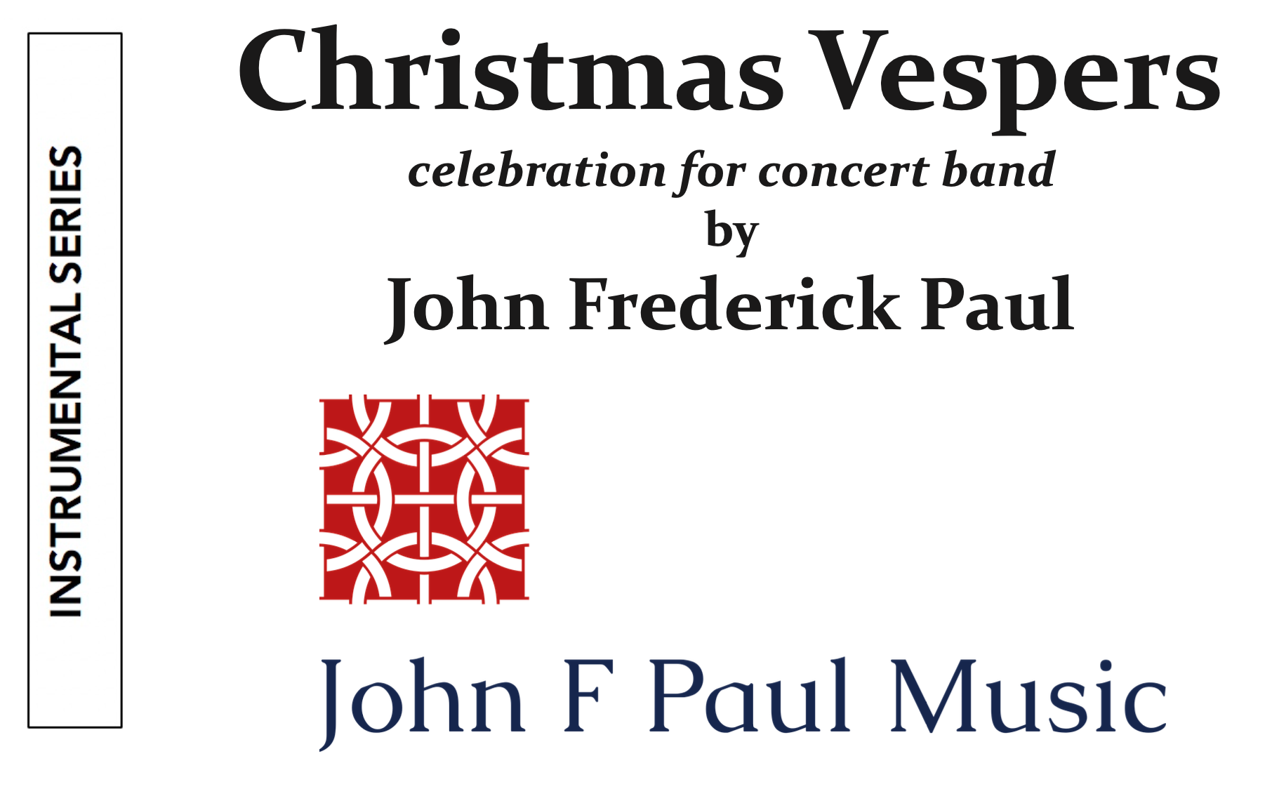 Cover Page to the score to Christmas Vespers