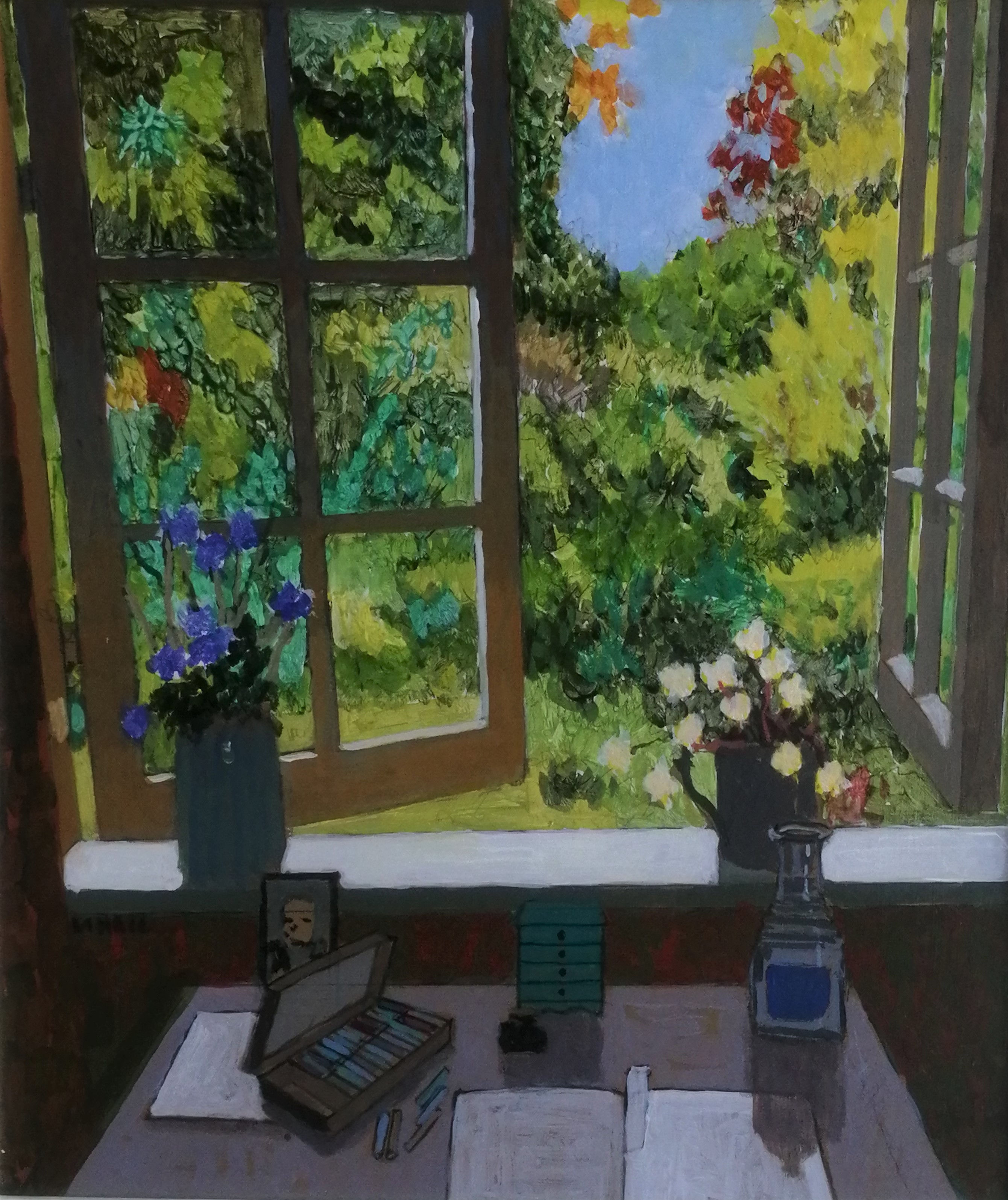 "view of summer garden" Mike Hall