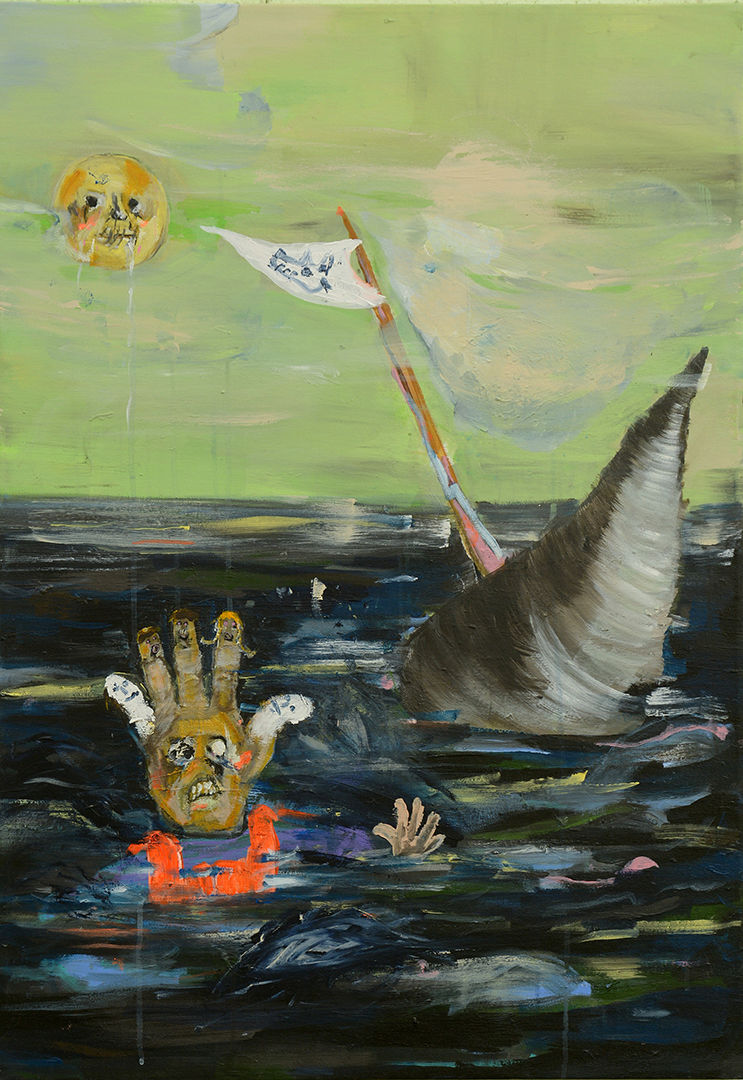 Drowning hand