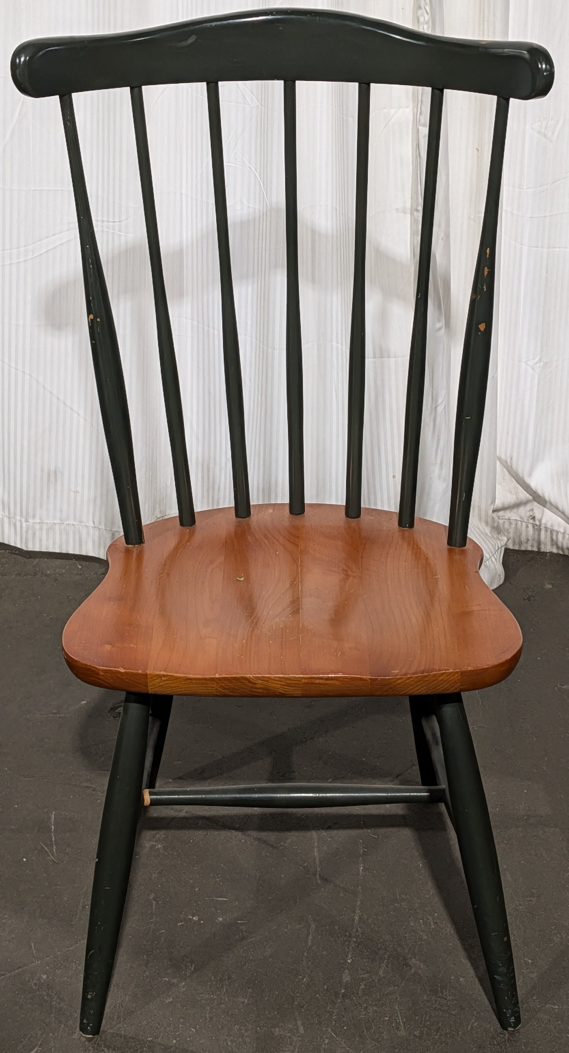 ST-CM- Olive Green Wood Chair