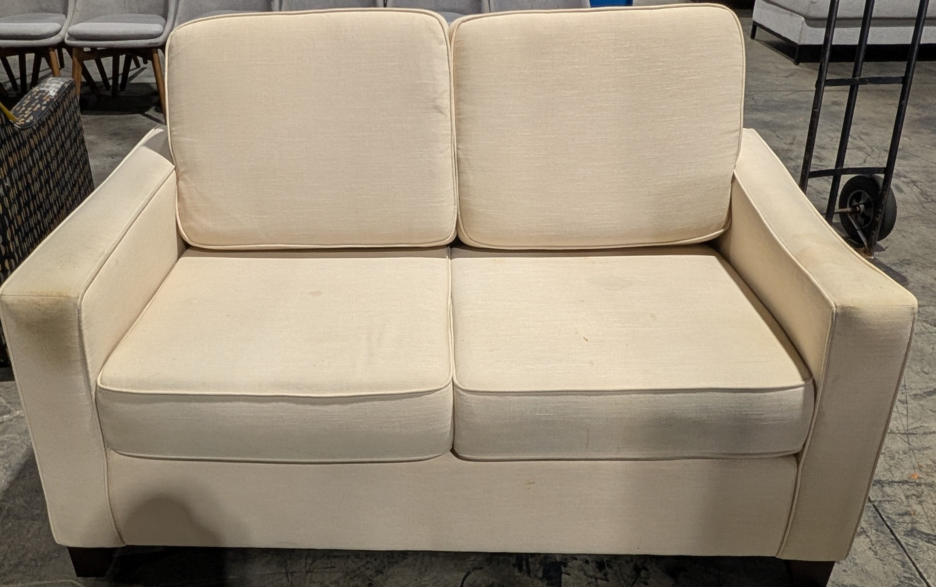 ST-PT- Cream Loveseat 