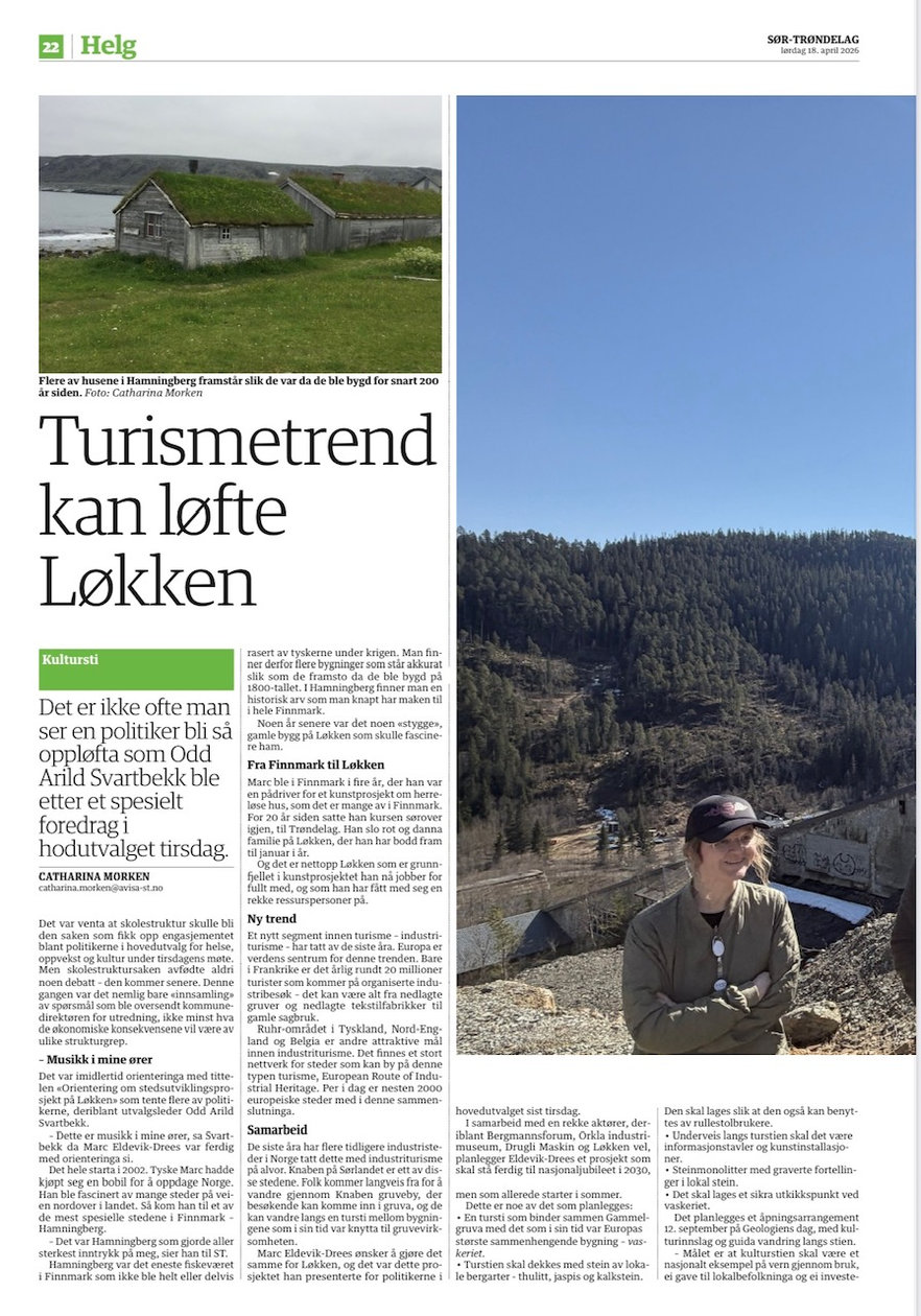 Sør-Trøndelag, 18. april 2026: «Turismetrend kan løfte Løkken», side 1 av 3
