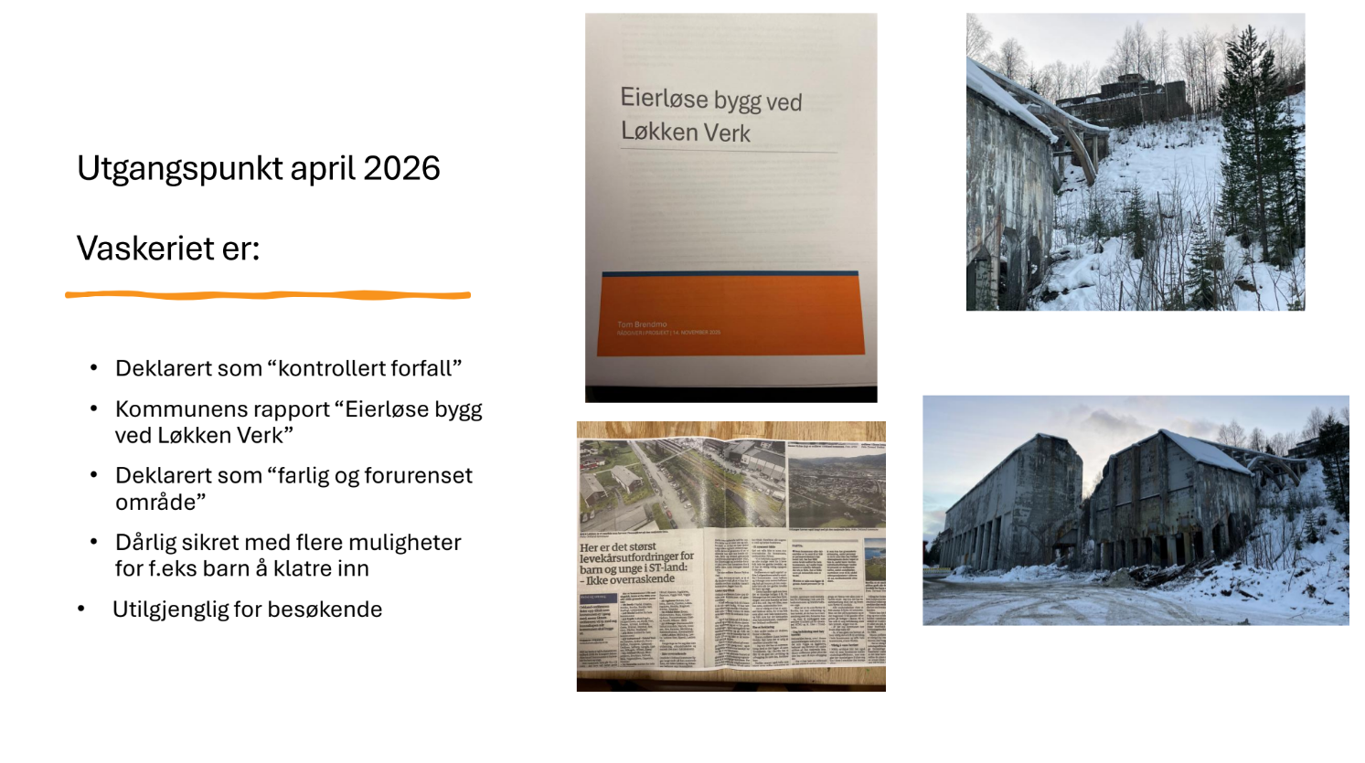 Lysbilde 5: Utgangspunkt april 2026