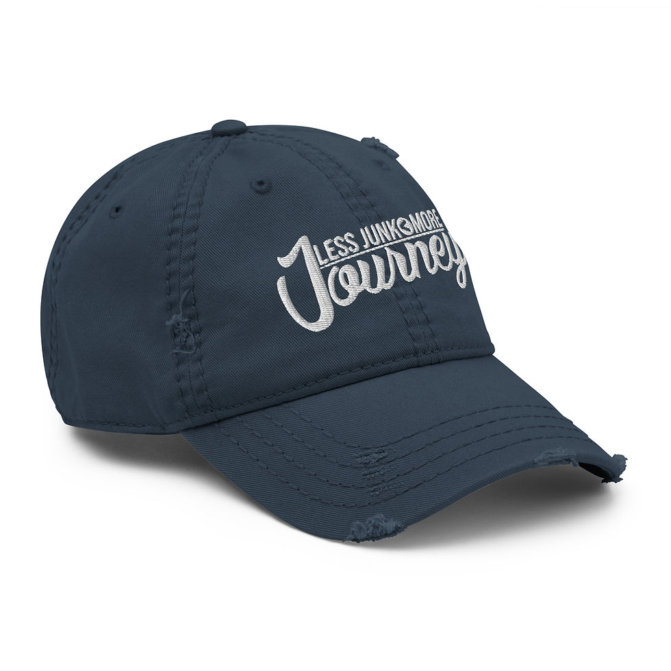 Thumbnail: LJMJ Distressed Embroidered Hat